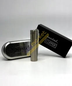 Clipper Kişiye Özel İsimli Benzinli Gümüş Mat Full Metal Çakmak - 2. görsel