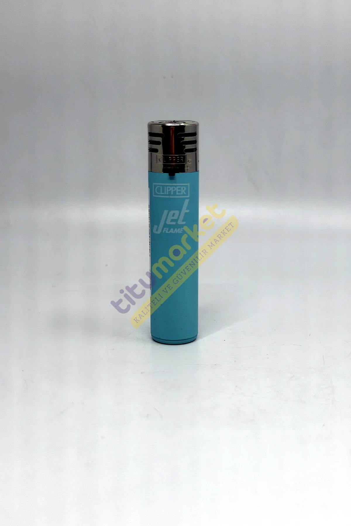 Clipper Pudra Mavi Renk Jet Plastik Çakmak