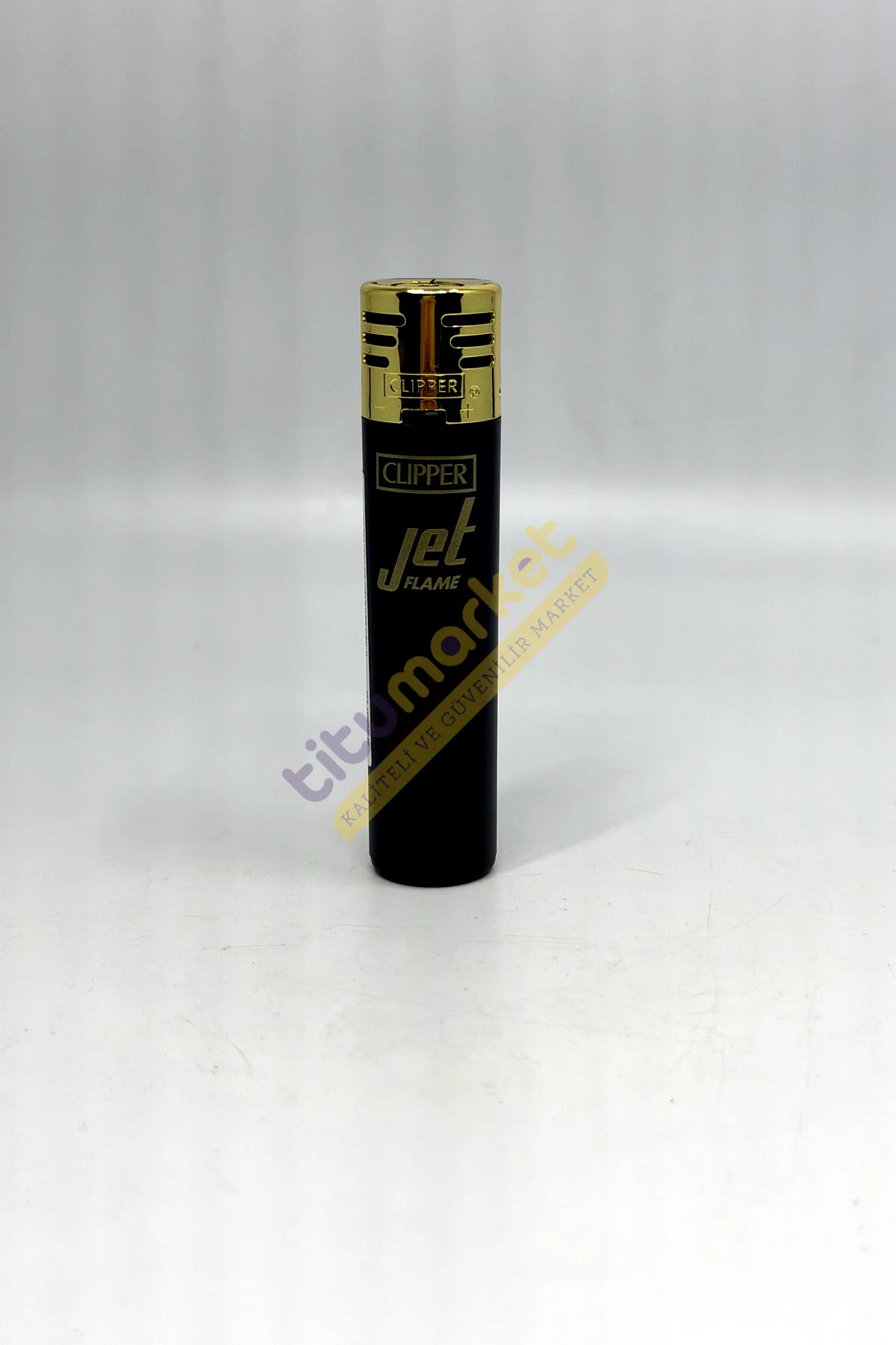 Clipper Üet Gold ALt Siyah Renk Jet Plastik Çakmak