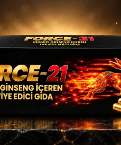 Orijinal Force-21 kapsül kutusu, siyah ve altın ambalaj